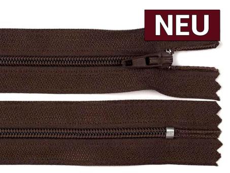 Reißverschluss 18cm dunkelbraun 