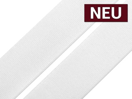 Gummiband Soft 30mm weiß 