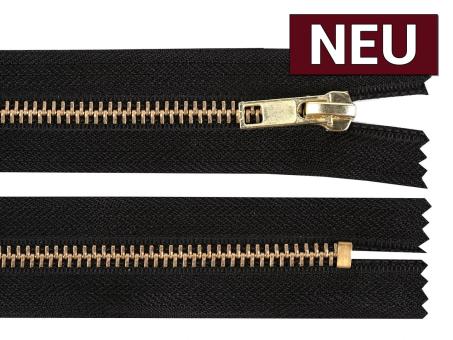 Metall Reißverschluss 14cm schwarz 