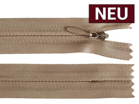 Reißverschluss nahtverdeckt 18cm cappuccino 