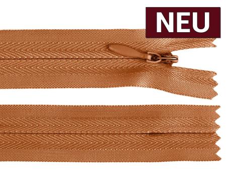 Reißverschluss nahtverdeckt 50cm bronze 