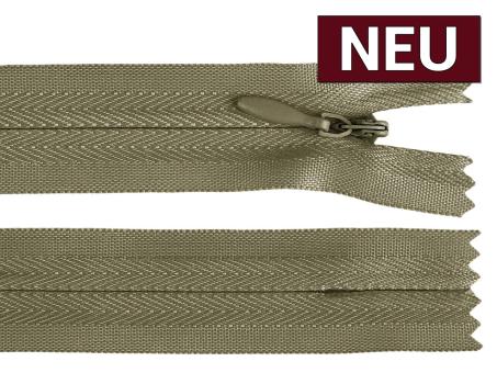 Reißverschluss nahtverdeckt 50cm army 
