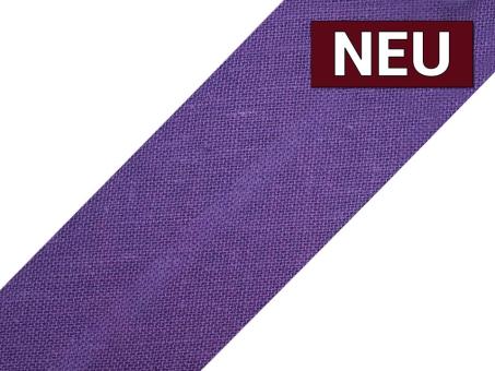 Schrägband aus Baumwolle vorgefalzt Breite 3cm violett 
