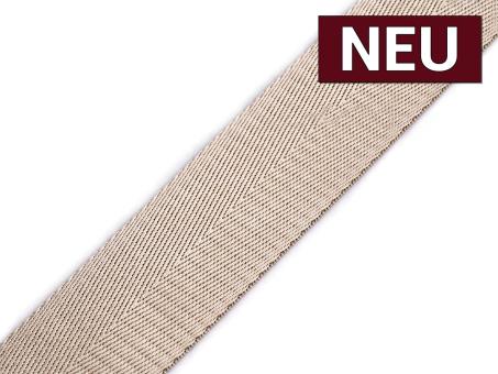 Gurtband mit Glanz 40mm beige 