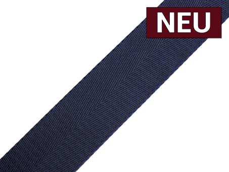 Gurtband mit Glanz 40mm dunkelblau 