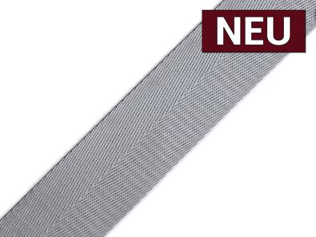 Gurtband mit Glanz 40mm hellgrau 