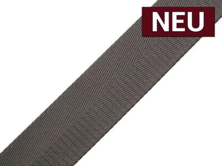 Gurtband mit Glanz 40mm anthrazit 