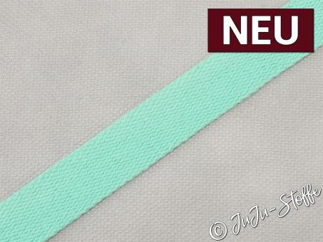 Gurtband Baumwolle 25mm mint 