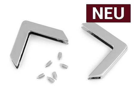 Metallecken für Taschen und Accessoires silber 