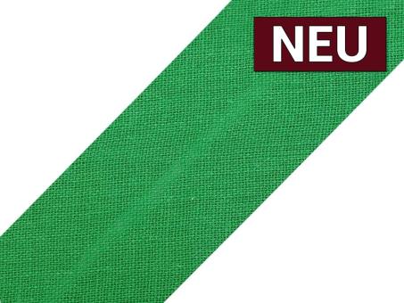 Schrägband aus Baumwolle vorgefalzt Breite 3cm emerald 