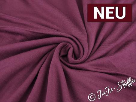 Bambus Jersey uni bordeaux Oeko-Tex® 