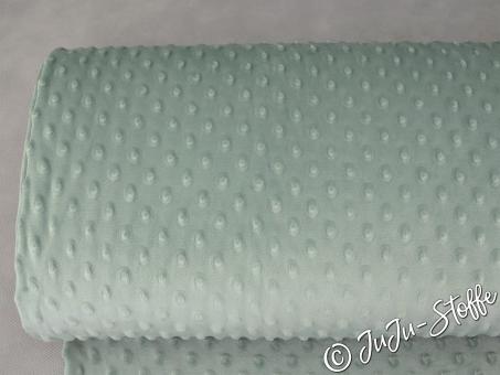 Minky Fleece Bubble dusty mint 