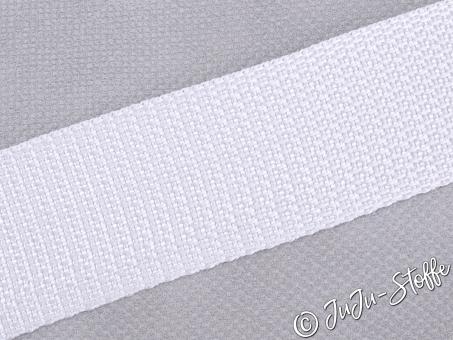 Gurtband Basic weiß 40mm 