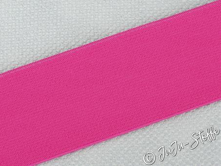 Gummiband "Soft" fuchsia 40mm 