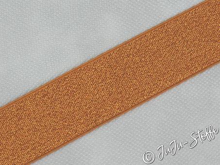 Gummiband Lurex bronze 40mm 