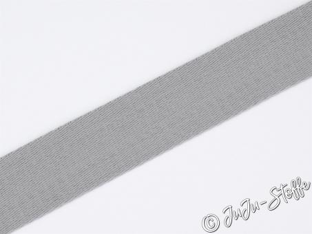 Gurtband Soft silbergrau 40mm 