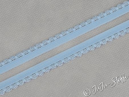 Gummi mit Spitze Soft hellblau 12mm 