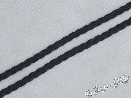Kordel Kunstleder geflochten navy 10mm 