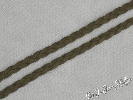 Kordel Kunstleder geflochten army 10mm 
