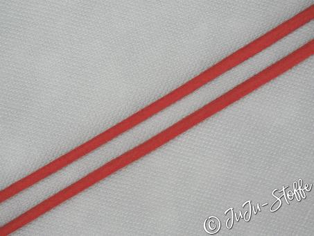 Kordel "Kunstleder" rund rot 6mm 