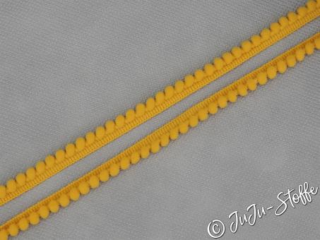 PomPom Borte Mini gelb 6mm 