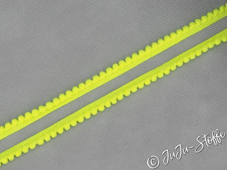 PomPom Borte Mini neongelb 6mm 