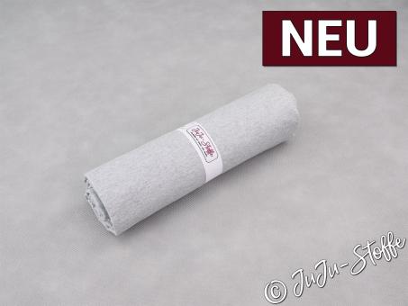 Canvas Zuschnitt hellgrau meliert Oeko-Tex® 