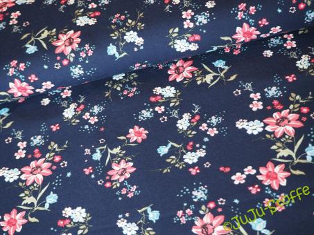 Bio-Jersey "Blütentraum" von Stoffonkel (GOTS) 