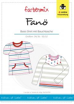 Papierschnittmuster "Fanö" Shirt für Damen von farbenmix 