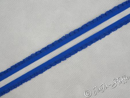 Wäschegummi elastisch mit Spitze royalblau 