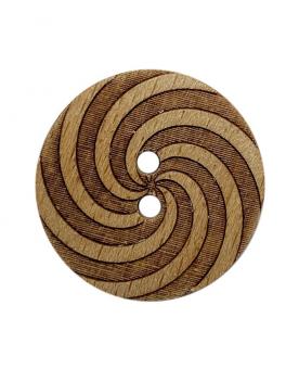 Knopf "Holz-Spirale" 23mm 