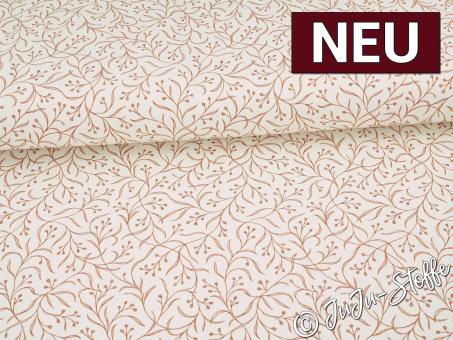 Canvas Zweige braun Oeko-Tex® 