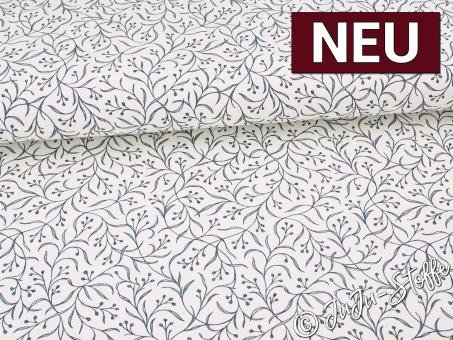 Canvas Zweige dunkelblau Oeko-Tex® 