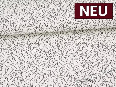 Canvas Zweige schwarz Oeko-Tex® 