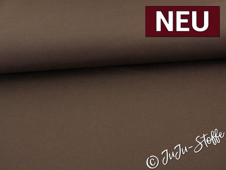 Canvas uni dunkelbraun Oeko-Tex® 