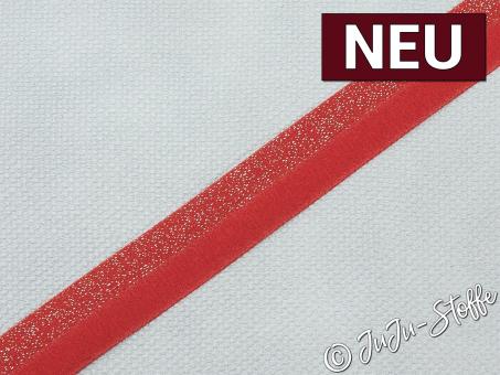 Falzgummi Glitzer rot Breite 20mm 
