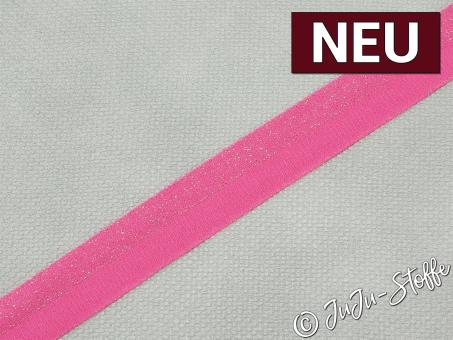 Falzgummi Glitzer pink Breite 20mm 