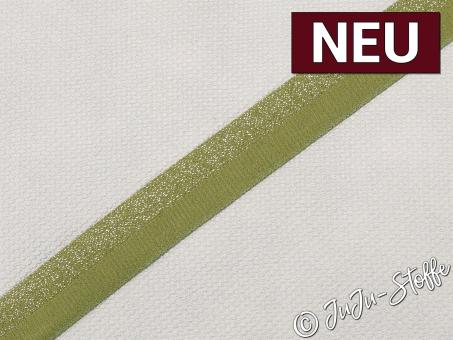 Falzgummi Glitzer khaki Breite 20mm 
