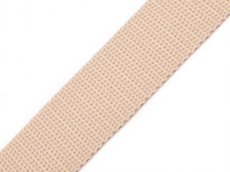 Gurtband Breite 25 mm beige 