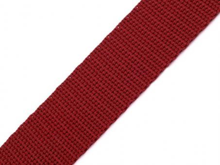 Gurtband Breite 25 mm bordeaux 