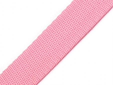 Gurtband Breite 25 mm rosa 