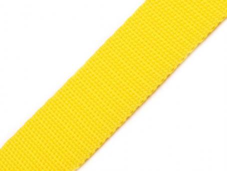 Gurtband Breite 25 mm sonnengelb 