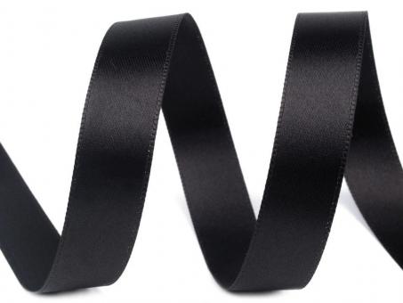 Satinband 15mm schwarz 