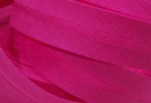 Schrägband aus Baumwolle vorgefalzt Breite 2cm in fuchsia 