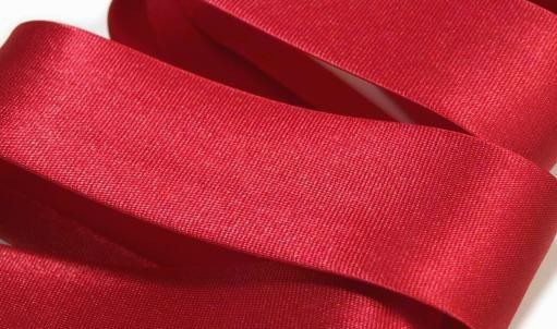 Schrägband Breite 20mm Satin rot 