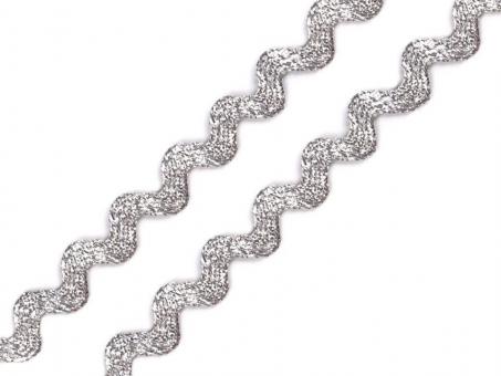 Zackenlitze Breite 5mm silber 