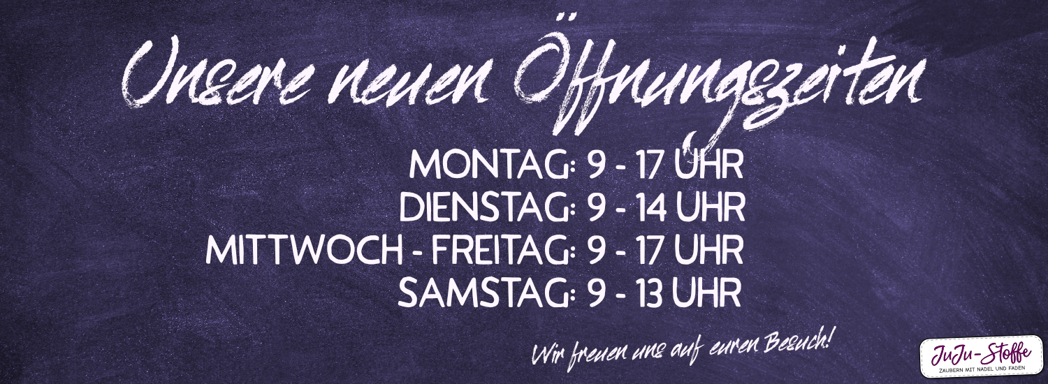 Neue Öffnungszeiten ab 13.03.2025