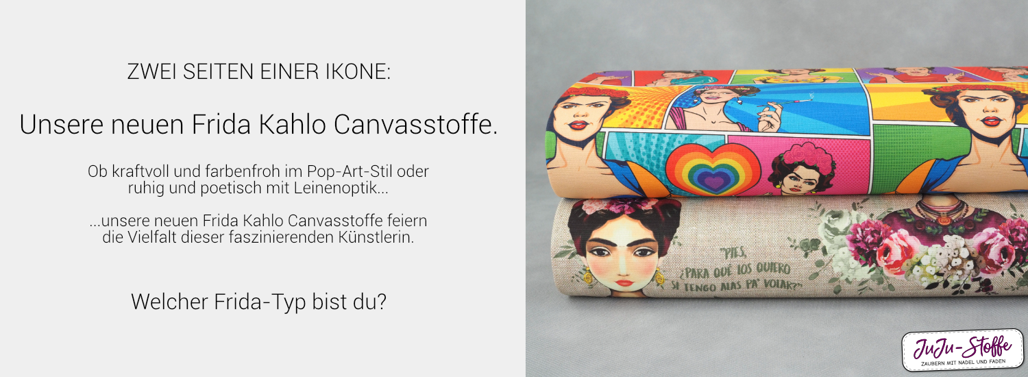 Unsere neuen Frida Kahlo Canvasstoffe