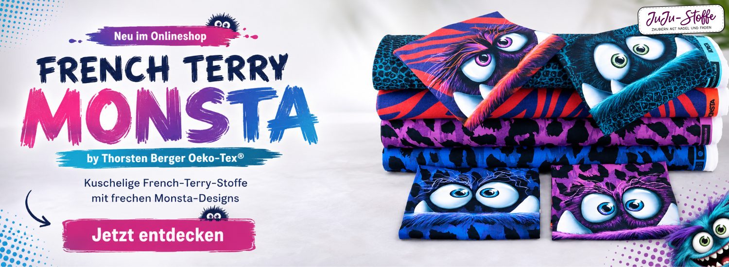 Neu im Onlineshop: French Terry Monsta by Thorsten Berger Oeko-Tex