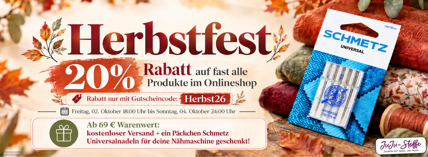 Herbstfest 2026 - 20% auf fast alles im Onlineshop